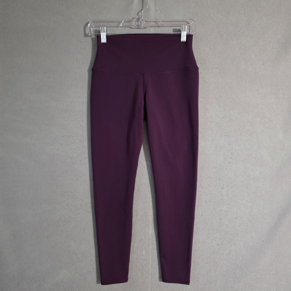 Alo Womens Plum 7/8 High Waist Airbrush Leggings W5604R Size Small